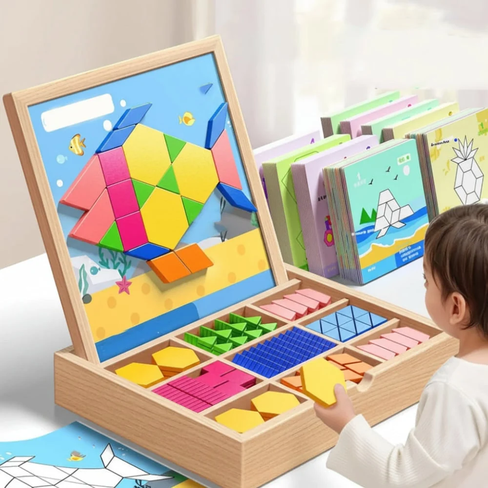 Wooden Puzzle Educational Toy Stem Learning Activity - Image 3